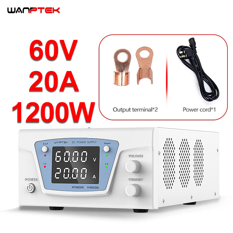 High Power 60V 20A Bench Power Supply - Alimentation de laboratoire DC réglable Wanptek