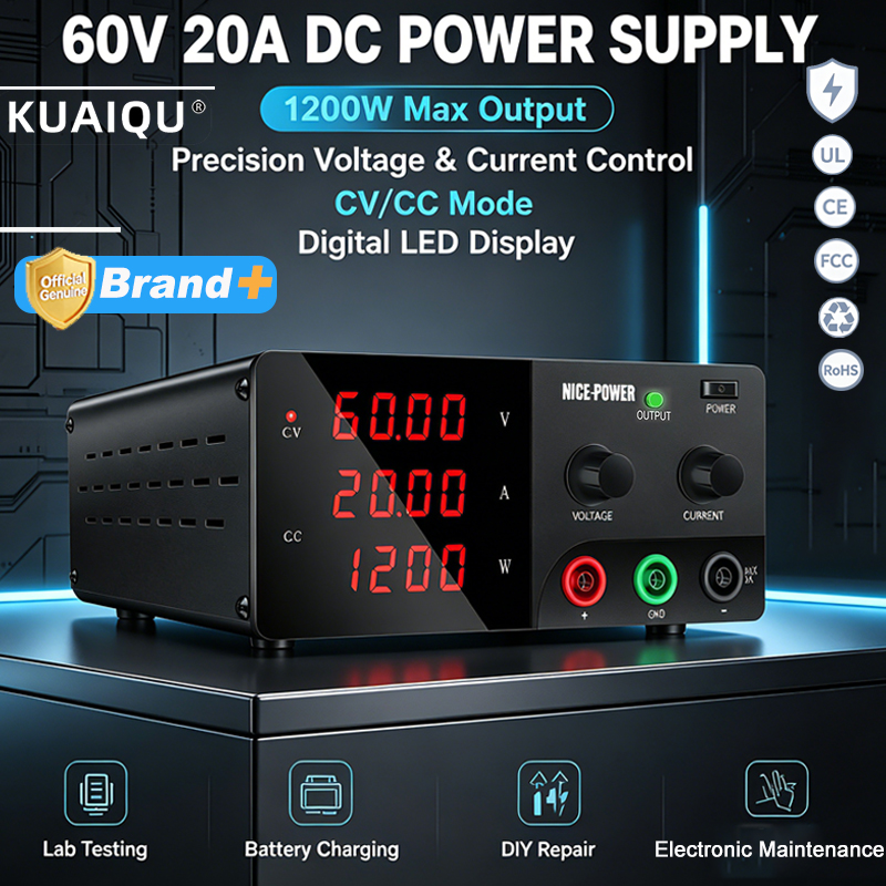 High Power 60V 20A Bench Power Supply - Alimentation électrique de laboratoire NICE-POWER 60V