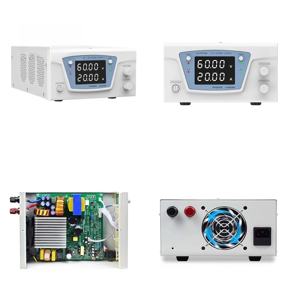 High Power 60V 20A Bench Power Supply - Alimentation électrique à double affichage LED