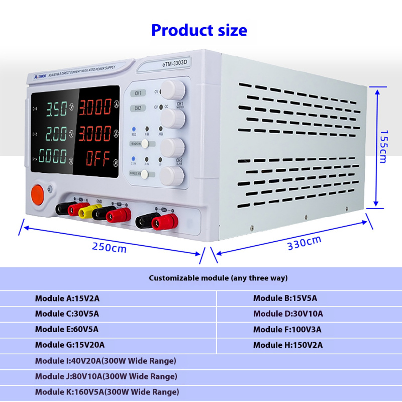 Alimentation linéaire de burea - Linear Dc Power Supply Triple Output avis et prix