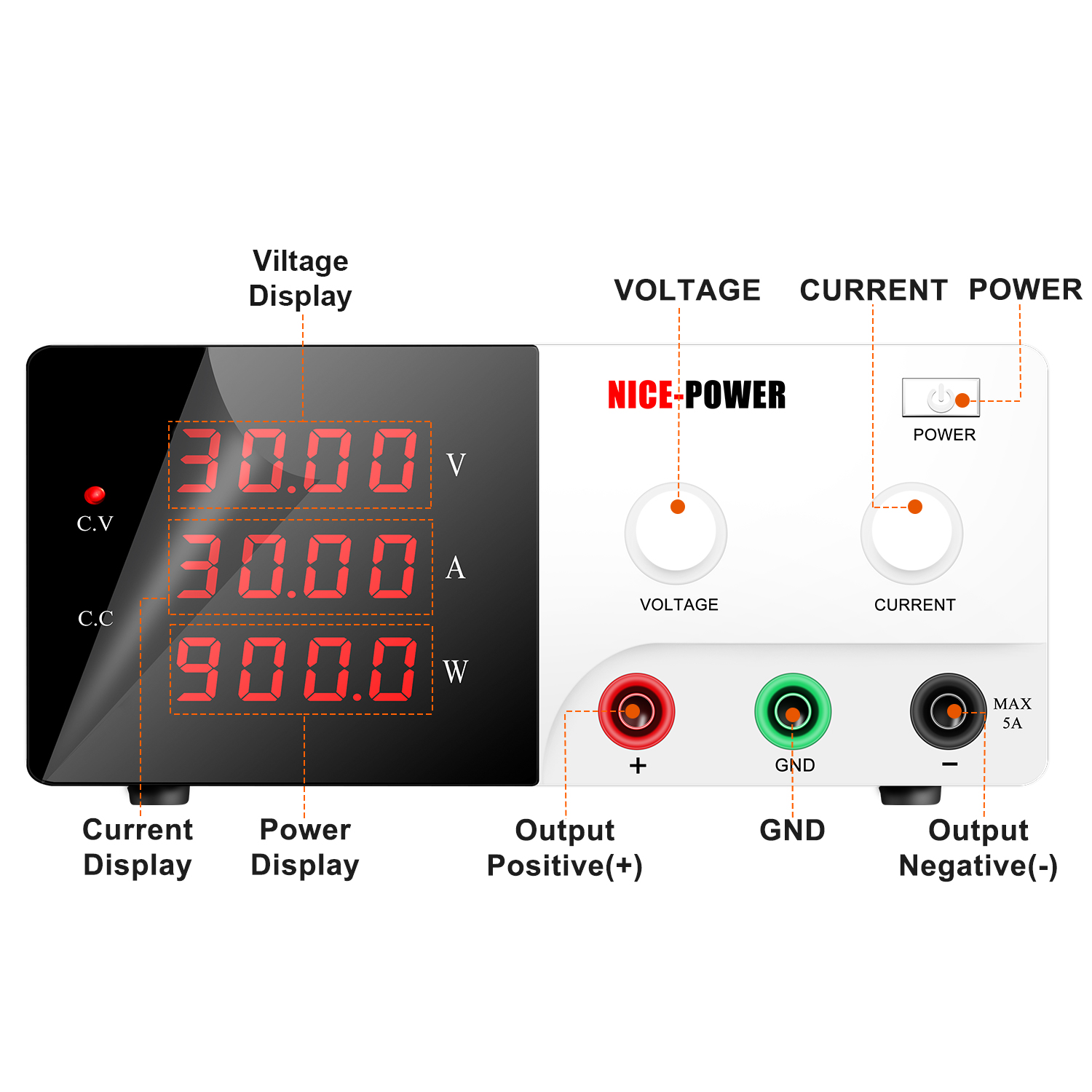 NICE-POWER 30V 30A, alimentati - High Power 60V 20A Bench Power Supply avis et prix