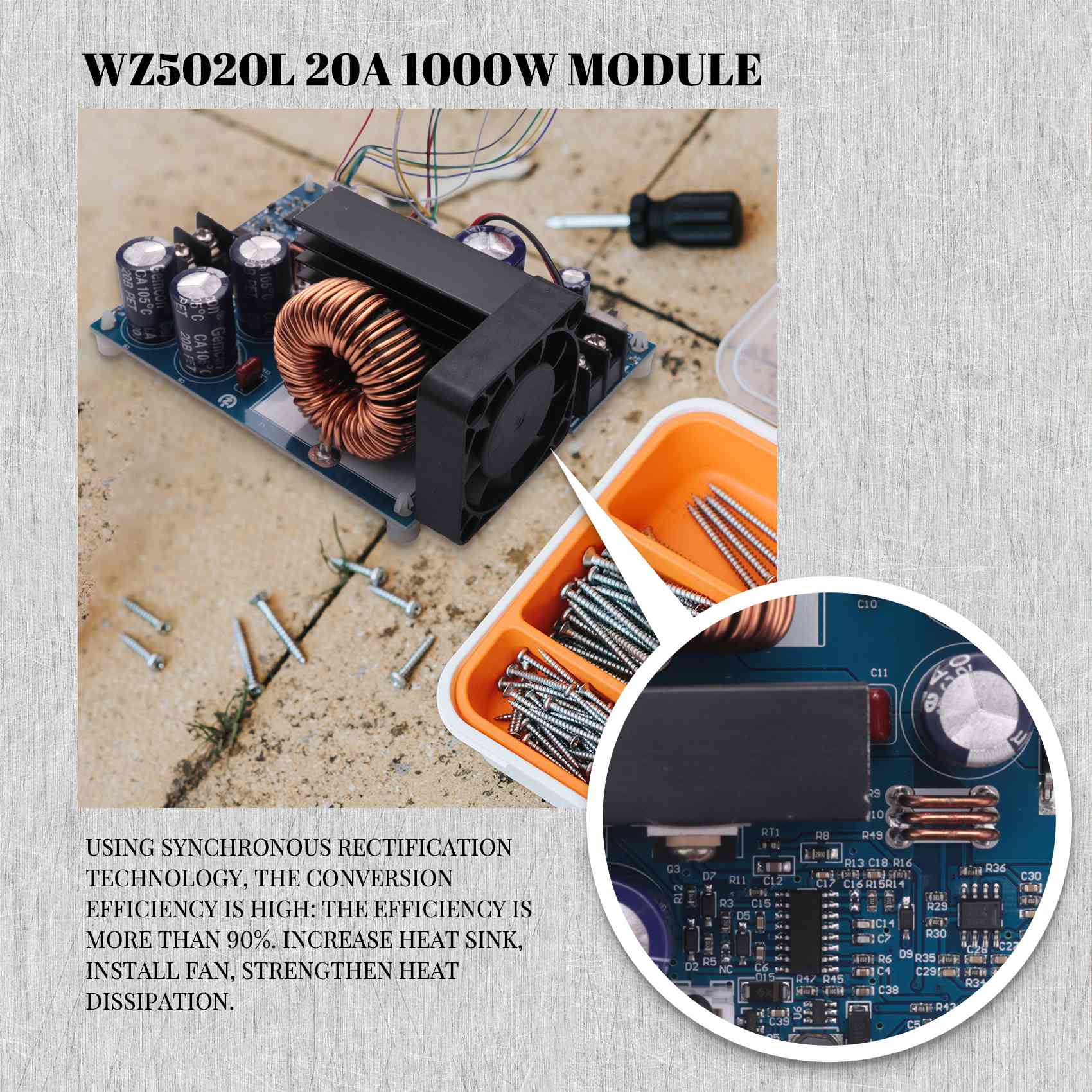 Convertisseur DC-DC Buck AC18  - Step Down Dc Power Supply Module 1000W avis et prix