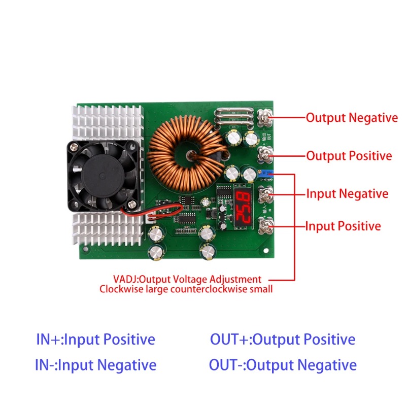 Convertisseur abaisseur DC-DC  - Step Down Dc Power Supply Module 1000W avis et prix